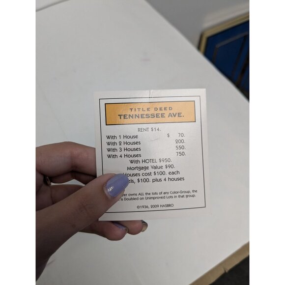 2013 Monopoly Classic Edition Game Replacement Property Cards - Picture 4 of 6